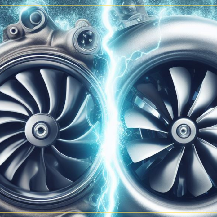 What are the advantages of a twin turbocharger over a single turbocharger in an engine?