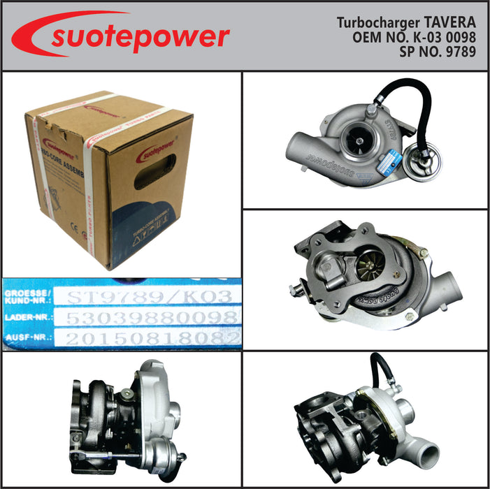 Turbocharger for Chevrolet Tavera Suotepower